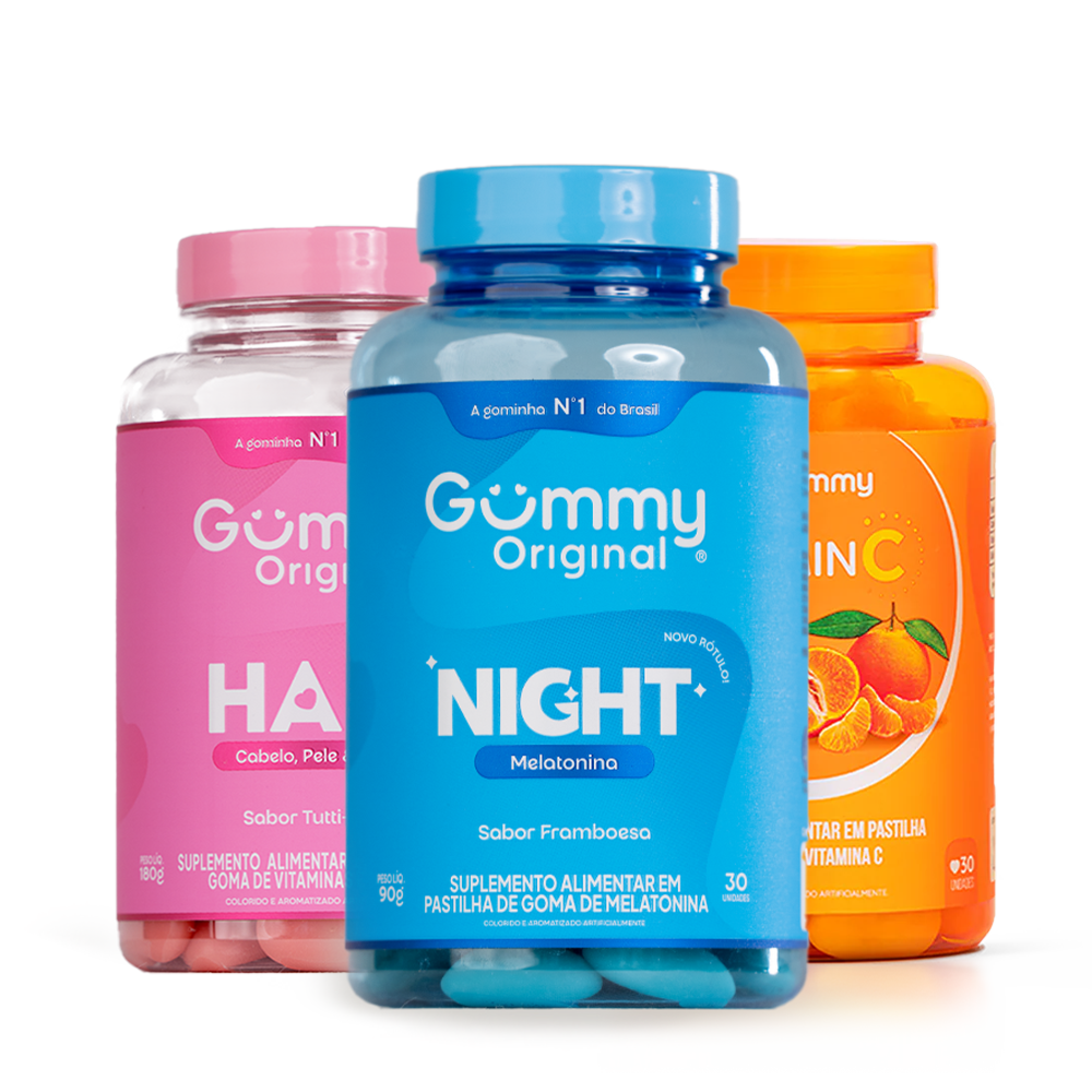 Kit Gummy Trio Cuidado Completo
