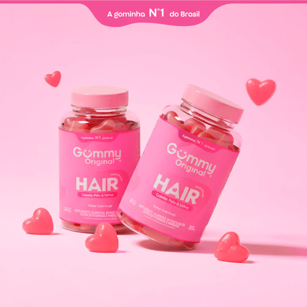 Gummy Hair em formato de coração